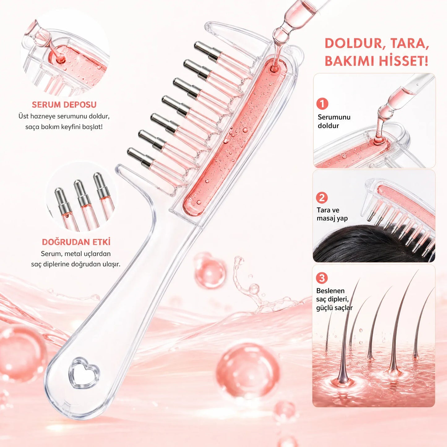Seprino Kök Serum Tarağı