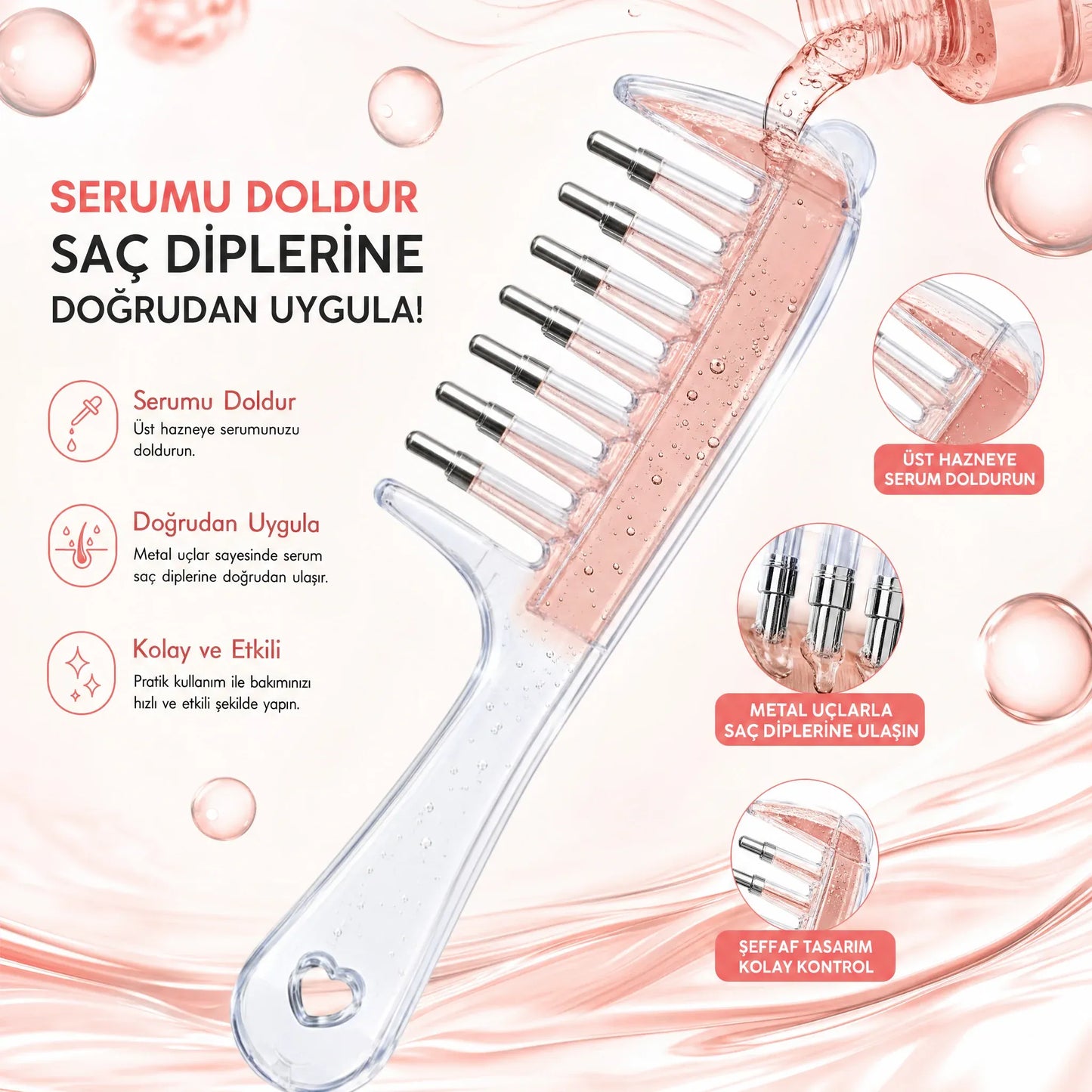 Seprino Kök Serum Tarağı