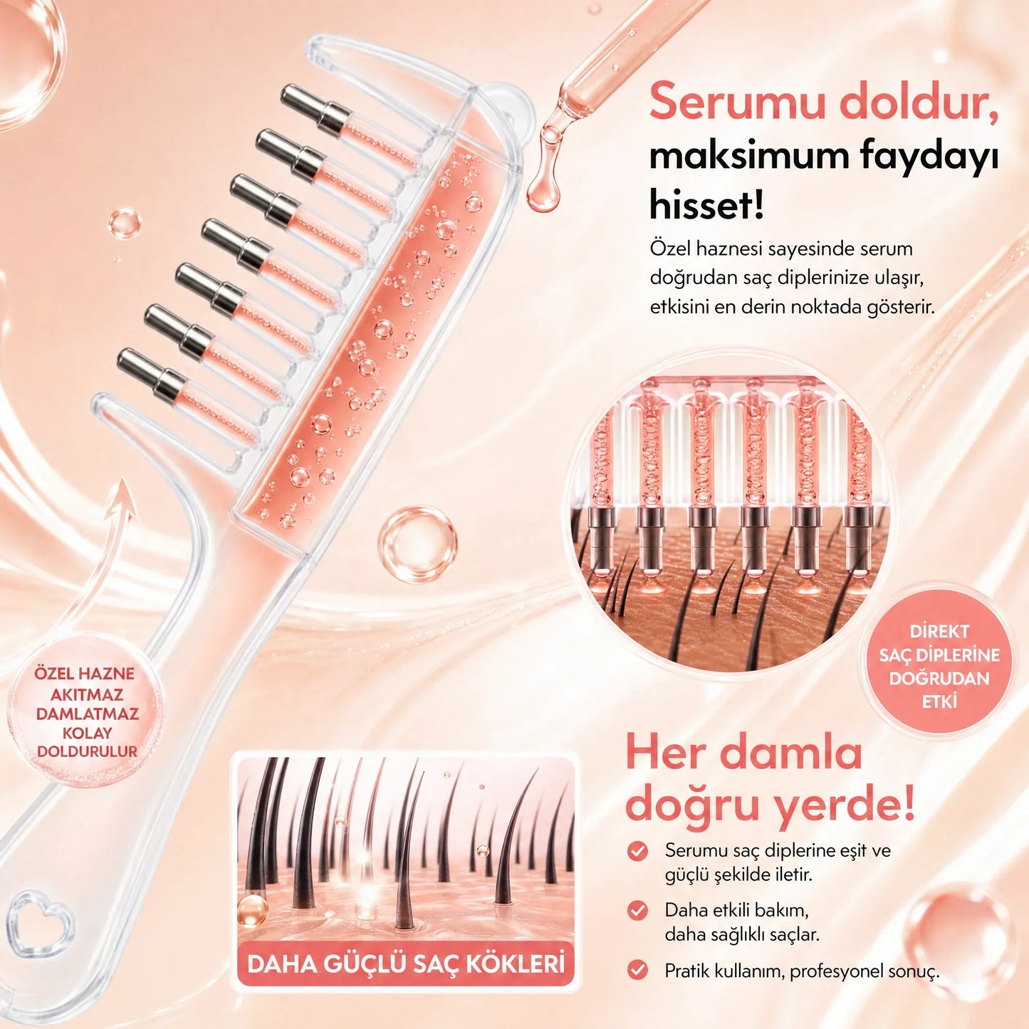 Seprino Kök Serum Tarağı